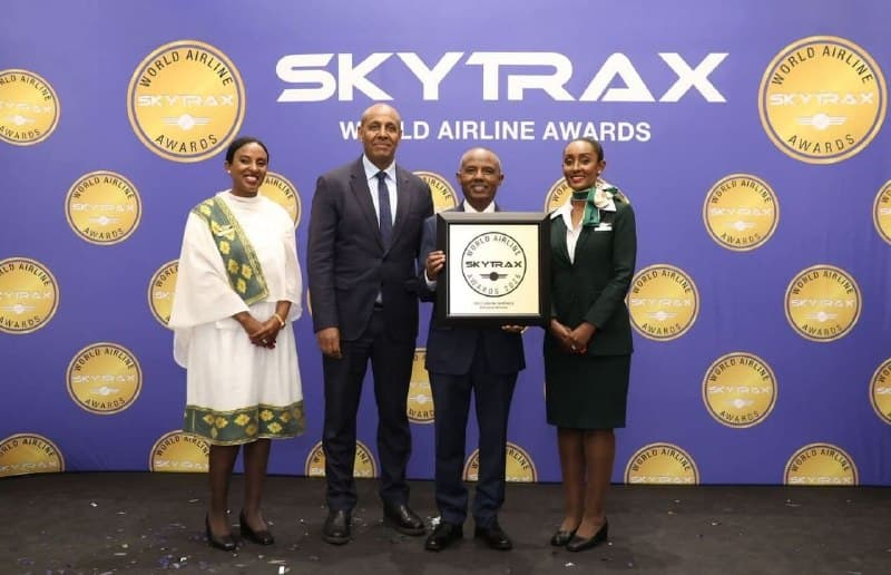 የኢትዮጵያ አየር መንገድ በ2026 የSKYTRAX የዓለም አየር መንገዶች ሽልማት ላይ ‘የአፍሪካ ምርጥ አየር መንገድ’ ሽልማትን ለ9ኛ ተከታታይ ዓመት አሸነፈ።